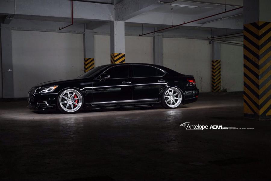 Lexus LS460 by Antelope Ban on ADV.1 Wheels (ADV08 Track Function) '2015